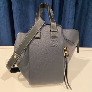 Loewe Hammock Small Navy Dark Blue Bag Purse Shoulder